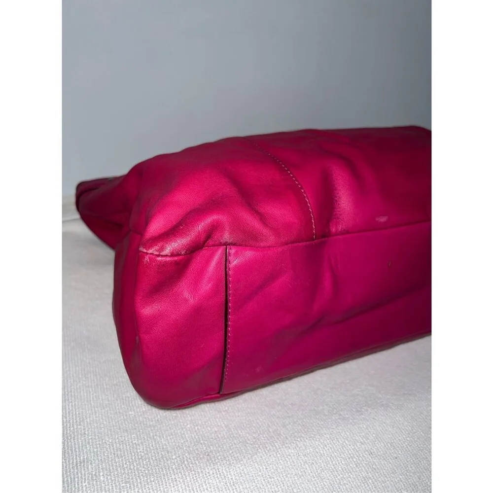 VTG COACH Daisy Magenta Leather Emma Shoulder Bag F23973 - Picture 3 of 11